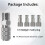 2X Kit de Conector Adaptador de Liberação Rápida para Aerógrafo com 4 Conexões Macho 1/8 Polegadas Macho para Badger-Aerógrafo 3
