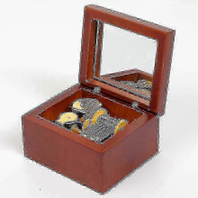 Music Box, Hand Crafted Miniature Walnut Wood Music Boxes