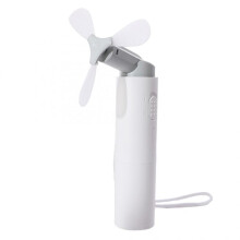 Handventilator, Mini-Ventilator, tragbar, wiederaufladbar, 3000 mAh, USB-Akku, 22+ Laufzeit, klein, Handventilator, weiß