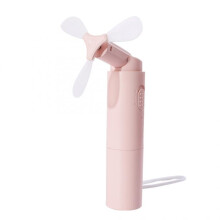 Handventilator, Mini-Ventilator, tragbar, wiederaufladbar, 3000 mAh, USB-Akku, 22+ Laufzeit, klein, Handventilator, Pink