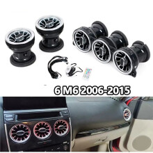 256 Colours LED Ambient Light Front Dashboard AC Air Condition Vent Outlet Turbo Interior Trim for 6 M6 2006-2015