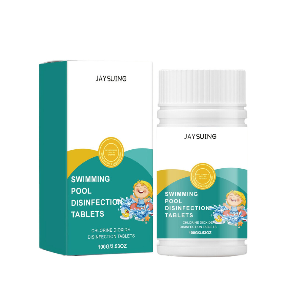 (100g) Swimming pool cleaning tablets dissolve and clean stains, reduce odors, and make the water clear and easy to care for.