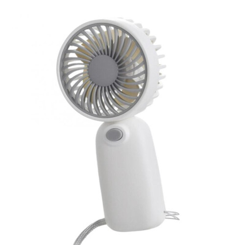 Mini batteriebetriebener Handventilator, leises-Grau