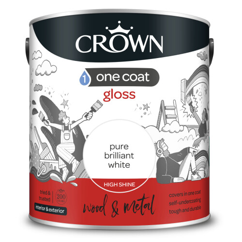 Crown 2.5L - Solo One Coat Gloss Pure Brilliant White