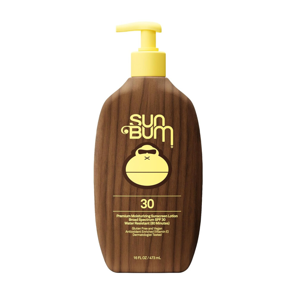 Sun Bum Original Spf 30 Sunscreen Body Lotion - Broad Spectrum Moisturizing Sunscreen With Vitamin E - Hawaii 104 Act Compliant - 16 Oz