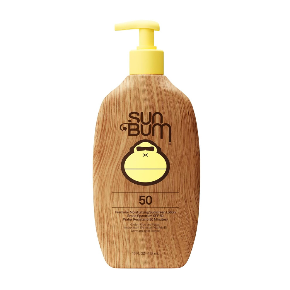Sun Bum Original Spf 50 Sunscreen Body Lotion - Broad Spectrum Moisturizing Sunscreen With Vitamin E - Hawaii 104 Act Compliant - 16 Oz