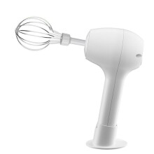 Wireless Portable Electric Food Mixer Automatic Whisk Dough Egg Beater Baking Cake Cream Mixer Kitchen Tool White