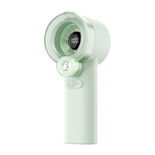 Sprühventilator, Handventilator mit Wassersprüher,-Hellgrün
