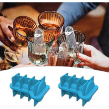 (Red, One size) (Red, One size) 2pcs Spoof Ice Cube Mold, Adult Prank Ice Cube Mold, Silicone Ice Cube Mold Novelty Party Ice Cubes