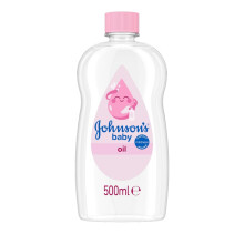 Johnson's Baby Oil (1 x 500 ml) Moisturising Baby Oil to Protect Delicate and Dr