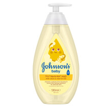 Johnson's Baby Top to Toe Wash (1 x 500 ml), Gentle & Mild Head to Toe Wash for