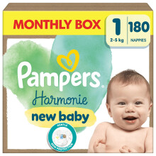 Pampers Harmonie Nappies Size 1 Monthly Box