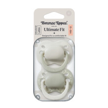 Tommee Tippee Latex Ultimate Fit Soother, 0-6m, 2 Pack, Orthodontic Dummy, Micro