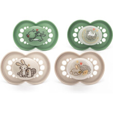 MAM Original Day & Night Soothers | 6-18 Months | 4 Pack | Includes 2X Glow in T