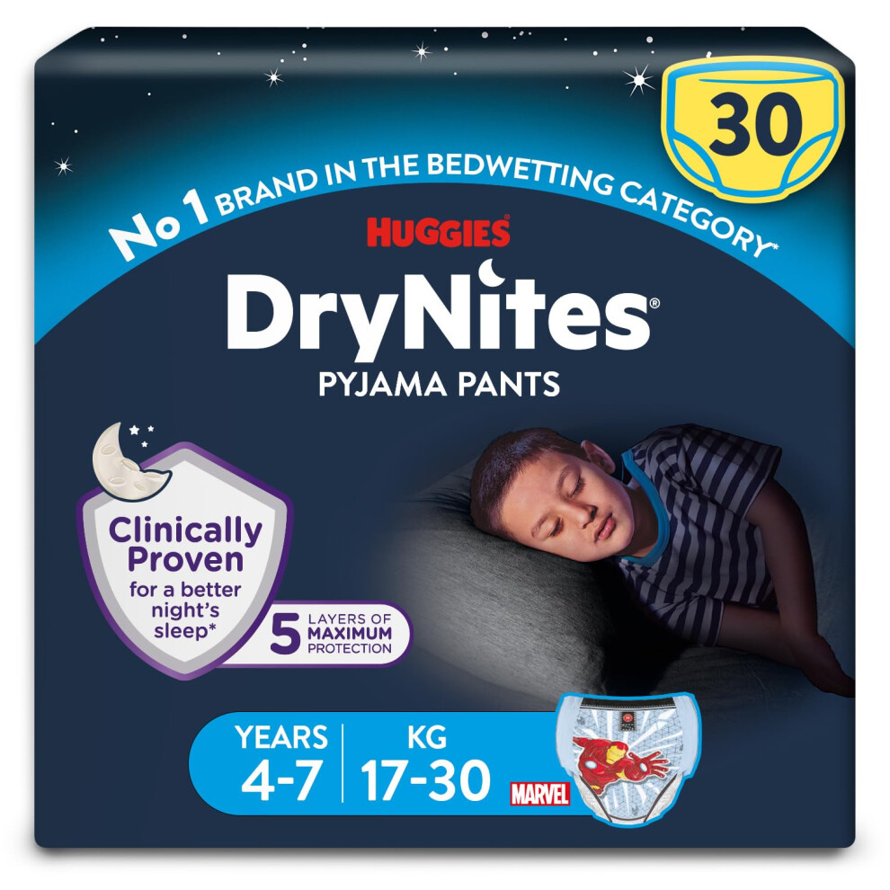Photos - Nappies Huggies DryNites Bedwetting Pyjama Pants Age 4-7 17-30kg 