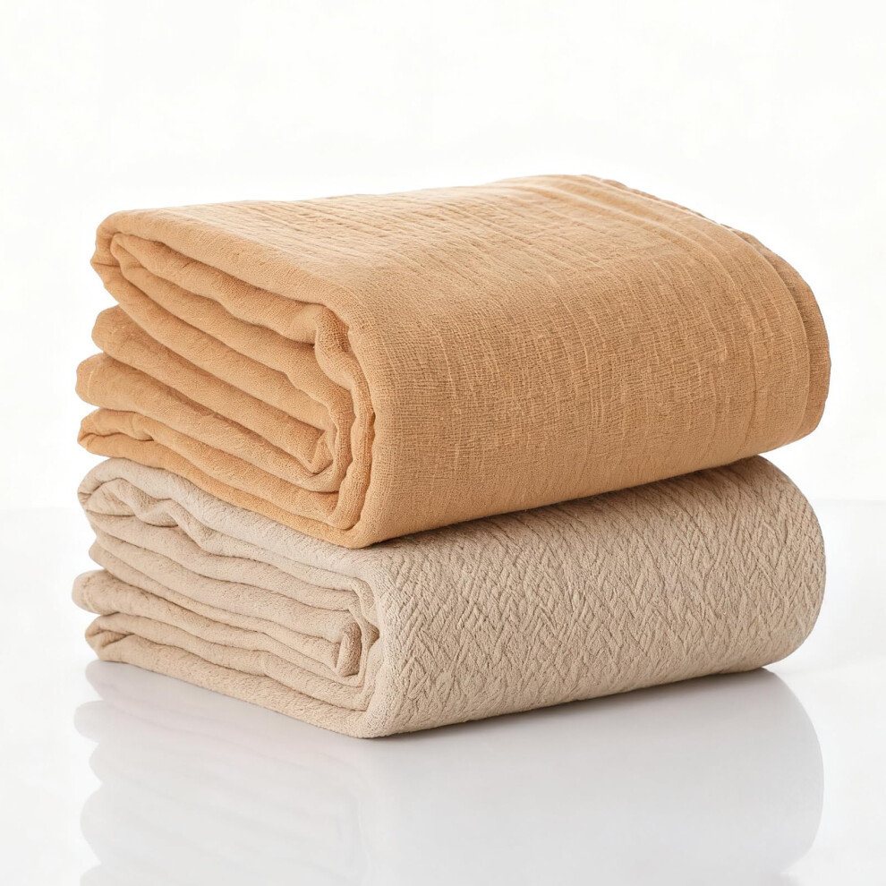 Gsrenyu 2 Pack Large Muslin Cloths For Baby 120X120cm Baby Muslins 100% Cotton M