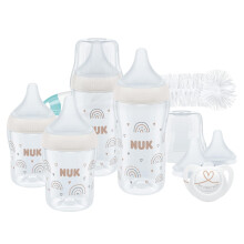 NUK Perfect Match Perfect Start Baby Bottles Set | 0-6+ Months | Adapts to Baby'
