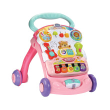 VTech First Steps Baby Walker, Push Along Walker Baby Toy with Shapes, Sounds, M