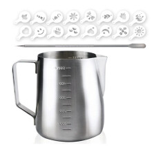 20Oz Milk Effervescent Pot with Measurement,Steam Pot for Coffee Cappuccino Latte Art Perfect for Espresso Machines,Etc