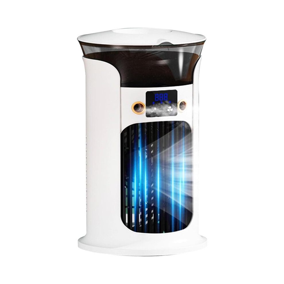 Portable Evaporative Air Cooler 880Ml Water Tank With Humidifier And Night Light 8586373541064