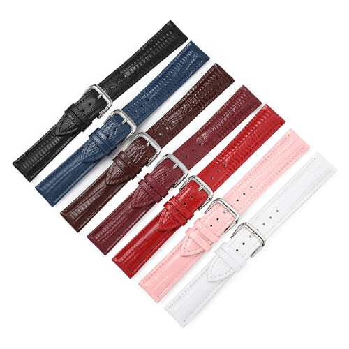 (Blue, 20mm) Genuine Patent Leather Shiny Strap Interchangeable Strap Wrist Strap 1