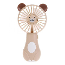 Cute Portable Handheld Fan with Ears, Battery Operated Cooler for Home Office Travel