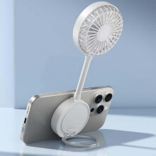 Portable USB Rechargeable Handheld Fan with Adjustable Angle, Quiet Cooling for Travel and Desk