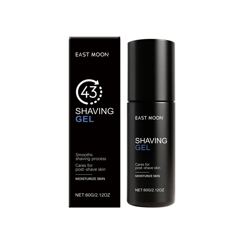 (60g) Men's Shaving Gel Gentle Cleansing Men's Facial Shaving and Beard Care Gel