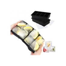 Silicone Ice Cube Molds, Large Ice Cube Molds, Ice Ball Molds, Home Bar Ice Cube Molds with Lids (Pack of Two)