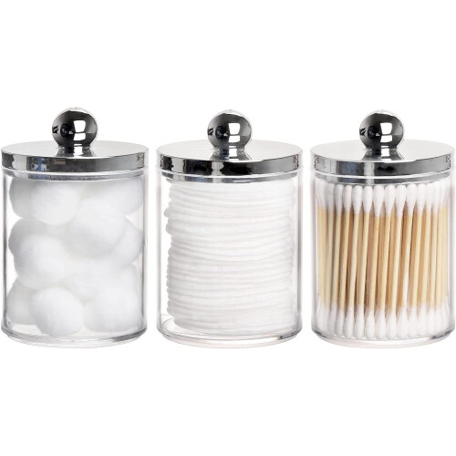 Δοχείο Qtip Holder για μπάλες βαμβακιού, μπατονέτες, στρογγυλά νήματα