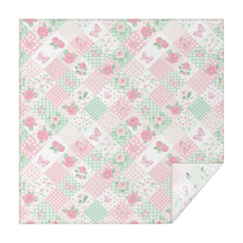 Toalha de mesa quadrada Pioneer Flower com estampa floral, 132 x 132 cm (52 x 52 polegadas)