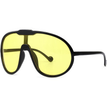 Lunettes de soleil aviateur, protection UV400, surdimensionnées, unisexe