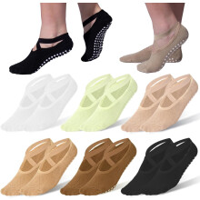Yoga-Socken für Damen mit rutschfester Oberfläche (6 Paar)