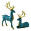 Plastfigurer av reinsdyr, julepynt, 2-pakning 1