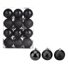 Weihnachtsbaumkugeln 40 mm Funkelndes Festtagsornament-Set