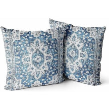 Μαξιλαροθήκες boho βαμβακερές 20x20 ίντσες σετ των 2 τεμαχίων