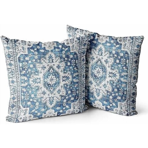 Μαξιλαροθήκες boho βαμβακερές 20x20 ίντσες σετ των 2 τεμαχίων