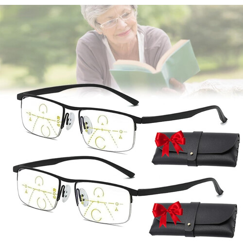Lunettes de lecture progressives multifocales Intellireaders bleues