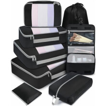 Pakkubussen set reisorganizer voor bagage en handbagage