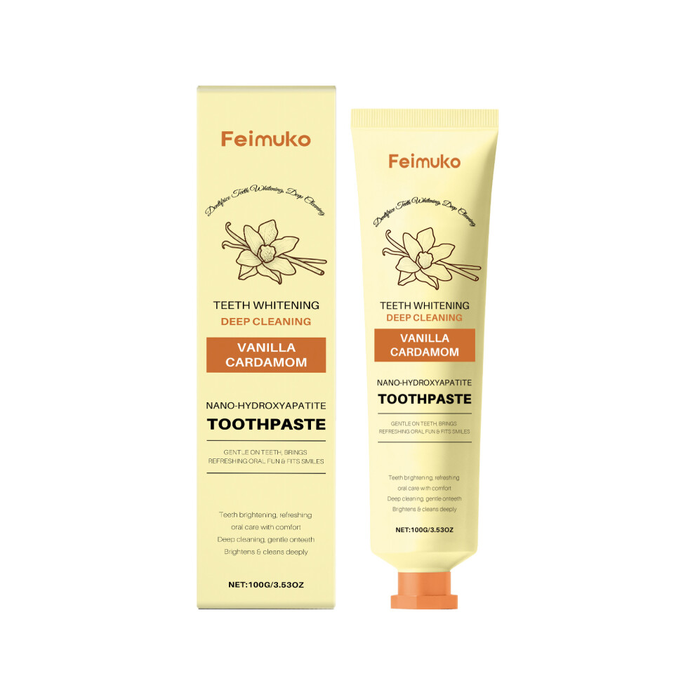 (100g) Oral care toothpaste, daily gentle cleaning of tooth stains, fresh fragrance and brightening care toothpaste