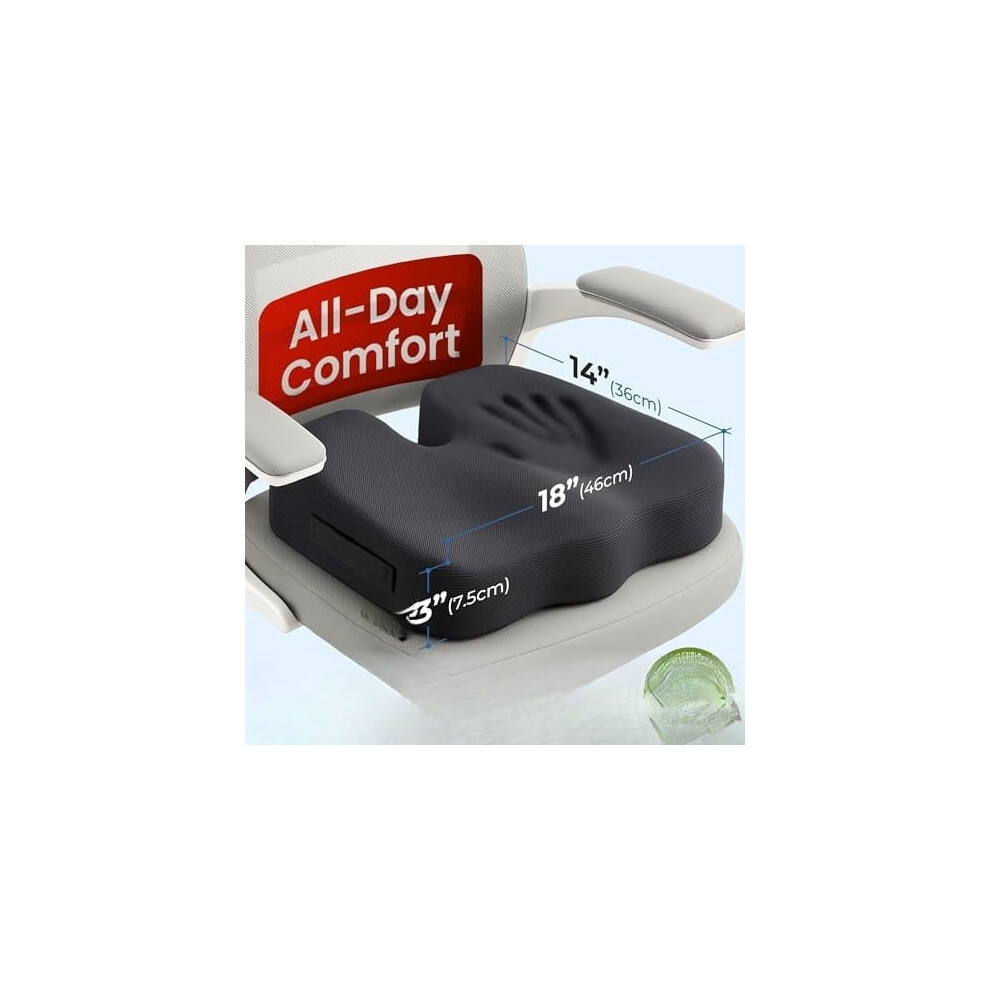 Memory Foam Seat Cushion For Tailbone Pain Relief Arctic 9122141217824