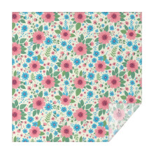 Štvorcový obrus s kvetinovou potlačou Pioneer Flower 52x52 palcov