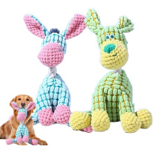Juguete para perros indestructible con sonido – Juguete de peluche resistente para masticar