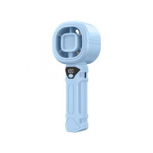 Tragbarer Handventilator, -Handventilator mit Digitalanzeige, 3 Windgeschwindigkeiten, 3000-MAh-Akku, USB-Handventilator