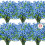 Kunstige silkeblomster UV-resistente 24 bundter blå 1