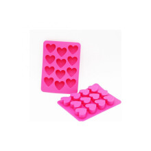 Silicone Ice Cube Tray, Heart Shaped Ice Cube Molds, Pink