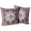 Μαξιλαροθήκες boho μωβ βαμβακερές 26x26 ίντσες σετ των 2 τεμαχίων 1