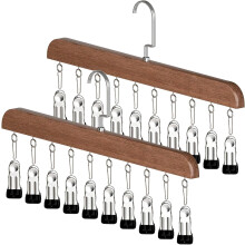 Kleiderschrank-Organizer mit 10 Clips – zum Aufhängen von Hosen und