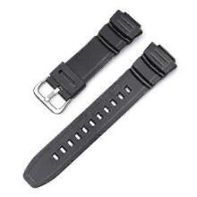 (Black) For Casio MCW-100H MCW-110H W-S220 HDD-S100 WV-200 AE-2000 Watch Band Strap