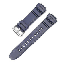 (Blue) For Casio MCW-100H MCW-110H W-S220 HDD-S100 WV-200 AE-2000 Watch Band Strap